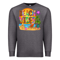 Charcoal Heather beach vibes Premium Sweatshirt - AdoDesignShop