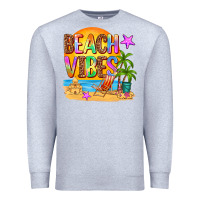 Heather Grey beach vibes Premium Sweatshirt - AdoDesignShop