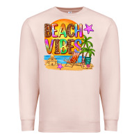 Pale Pink beach vibes Premium Sweatshirt - AdoDesignShop