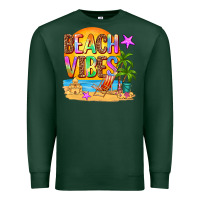 Sports Green beach vibes Premium Sweatshirt - AdoDesignShop