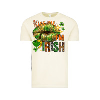 Vintage Arctic St. Patrick's Kiss me I'm Irish with lip Vintage Tee - HowdyJamesFarm