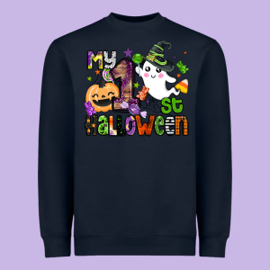 My 1st Halloween Heavyweight Sweatshirt Designed By Barkaloodesign