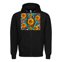 Black sunflower tumbler Zipper Hoodie - BarkalooDesign
