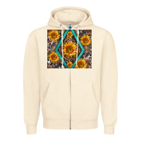 Sandshell sunflower tumbler Zipper Hoodie - BarkalooDesign
