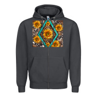 Smoke sunflower tumbler Zipper Hoodie - BarkalooDesign