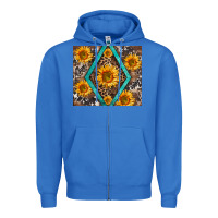 True Royal sunflower tumbler Zipper Hoodie - BarkalooDesign