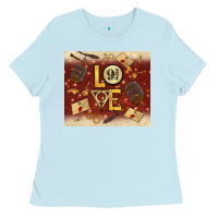 Baby Blue wizard love Ladies Tee - TumblerDesignByShophia
