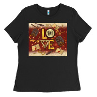 Black wizard love Ladies Tee - TumblerDesignByShophia