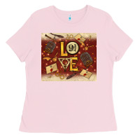 Bubblegum Pink wizard love Ladies Tee - TumblerDesignByShophia