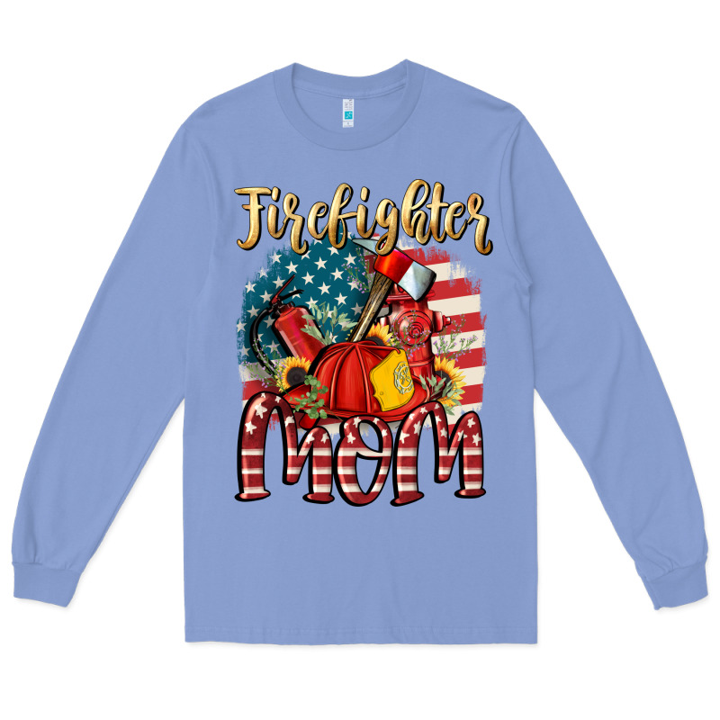Firefighter Mom Long Sleeve Tee by FaDigitalArtStudio | Teevron