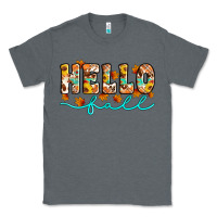 Charcoal Heather hello fall Classic Tee - Artiststas