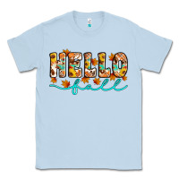 Dusty Blue hello fall Classic Tee - Artiststas