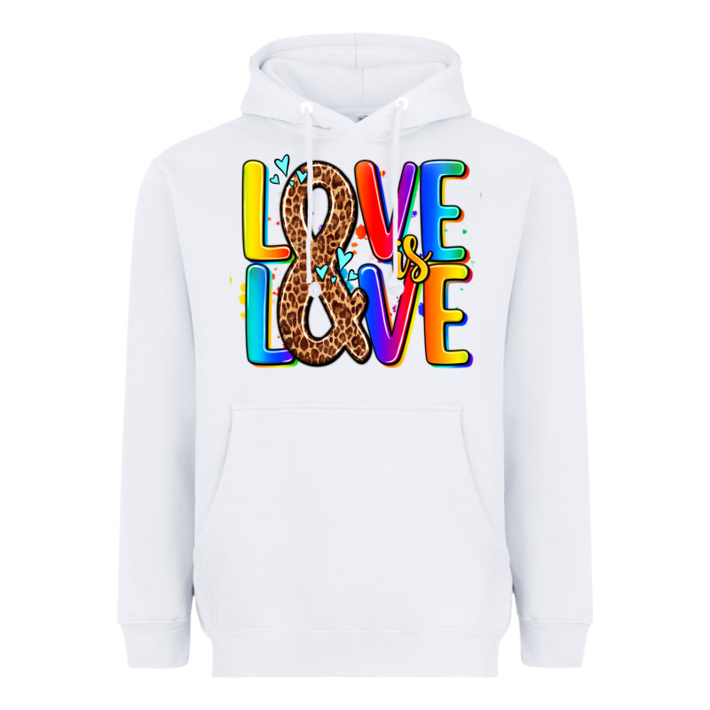 Pride Lgbtqi Love Is Love Heavyweight Hoodie by AdoDesignShop | Teevron