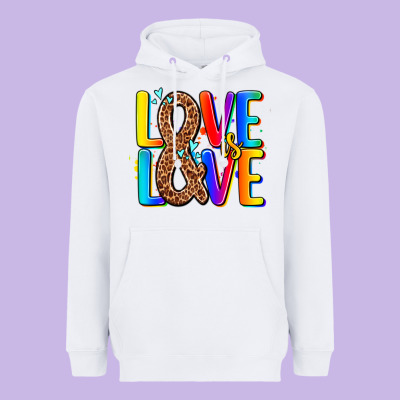 Pride Lgbtqi Love Is Love Heavyweight Hoodie Designed By Adodesignshop