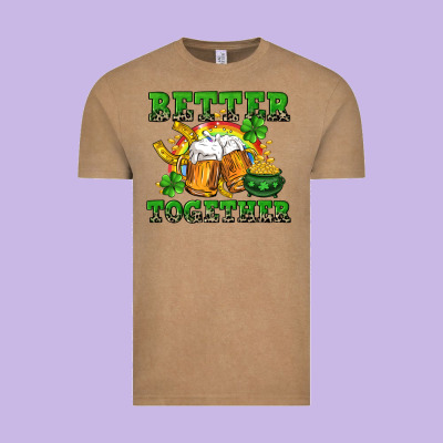 Better Together St. Patrick's Day Vintage Tee Designed By Cowgirlartshop