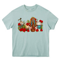 Arona Lady of Guadalupe Coffee Cups Heavy Core Tee - texasbilliewilder