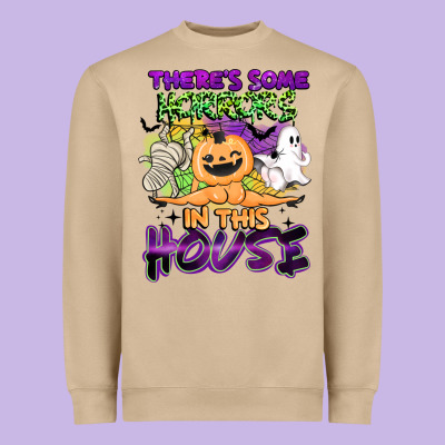 Theres Some Horrors In This House Heavyweight Sweatshirt Designed By Barkaloodesign