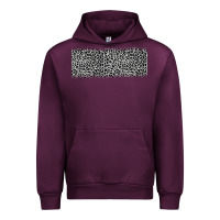 Mauve Wine grey leopard Urban Hoodie - JahusDesignShop