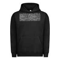 Pigment Black grey leopard Urban Hoodie - JahusDesignShop