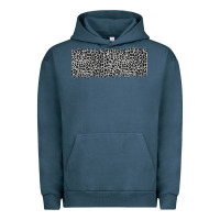 Pigment Midnight Navy grey leopard Urban Hoodie - JahusDesignShop