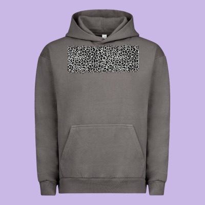 Grey Leopard Urban Hoodie Designed By Jahusdesignshop