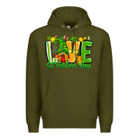 Army Green love st patricks day Premium Hoodie - CowhideDigitalArt