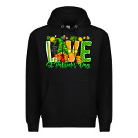 Black love st patricks day Premium Hoodie - CowhideDigitalArt