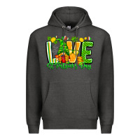Charcoal Heather love st patricks day Premium Hoodie - CowhideDigitalArt