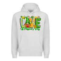 Dove Grey love st patricks day Premium Hoodie - CowhideDigitalArt