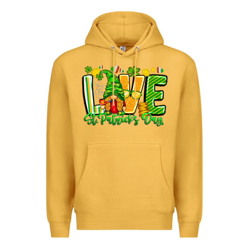 Love St Patricks Day Premium Hoodie by CowhideDigitalArt | Teevron