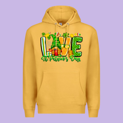 Love St Patricks Day Premium Hoodie Designed By Cowhidedigitalart