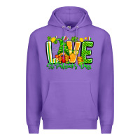 Purple love st patricks day Premium Hoodie - CowhideDigitalArt