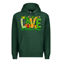 Sports Green love st patricks day Premium Hoodie - CowhideDigitalArt