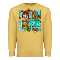 Antique Gold farm life Premium Sweatshirt - AdoDesignShop