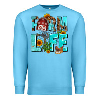 Ocean Blue farm life Premium Sweatshirt - AdoDesignShop