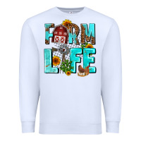 White farm life Premium Sweatshirt - AdoDesignShop