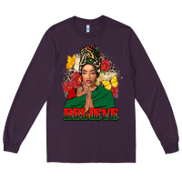 Plum believe black woman Long Sleeve Tee - FaDigitalArtStudio