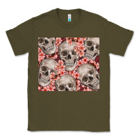 Skulls And Flowers Classic Tee | Teevron