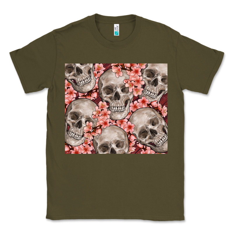 Skulls And Flowers Classic Tee by TumblerDesignByShophia | Teevron