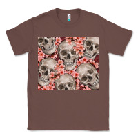 Chestnut skulls and flowers Classic Tee - TumblerDesignByShophia