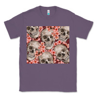 Lavender skulls and flowers Classic Tee - TumblerDesignByShophia
