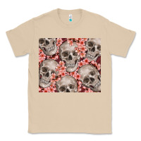 Mushroom skulls and flowers Classic Tee - TumblerDesignByShophia