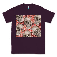 Plum skulls and flowers Classic Tee - TumblerDesignByShophia