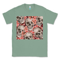 Sage skulls and flowers Classic Tee - TumblerDesignByShophia