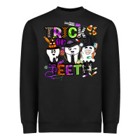 Black trick or teeth Heavyweight Sweatshirt - BarkalooDesign