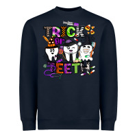 Navy trick or teeth Heavyweight Sweatshirt - BarkalooDesign
