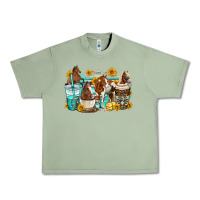 Oil Green horses coffee cups Urban Heavy Tee - OliviaCreatesArt