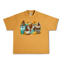 Peanut Butter horses coffee cups Urban Heavy Tee - OliviaCreatesArt