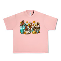 Salmon horses coffee cups Urban Heavy Tee - OliviaCreatesArt