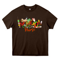 Chocolate Brown school nurse juneteenth Heavy Core Tee - NancyCooperArtShop